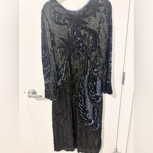 Stunning Sequin Beaded Evening  Dress